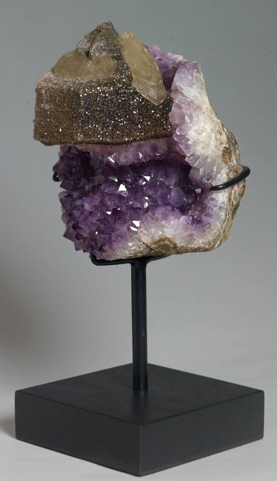 Calcite and Amethyst Crystals For Sale 2