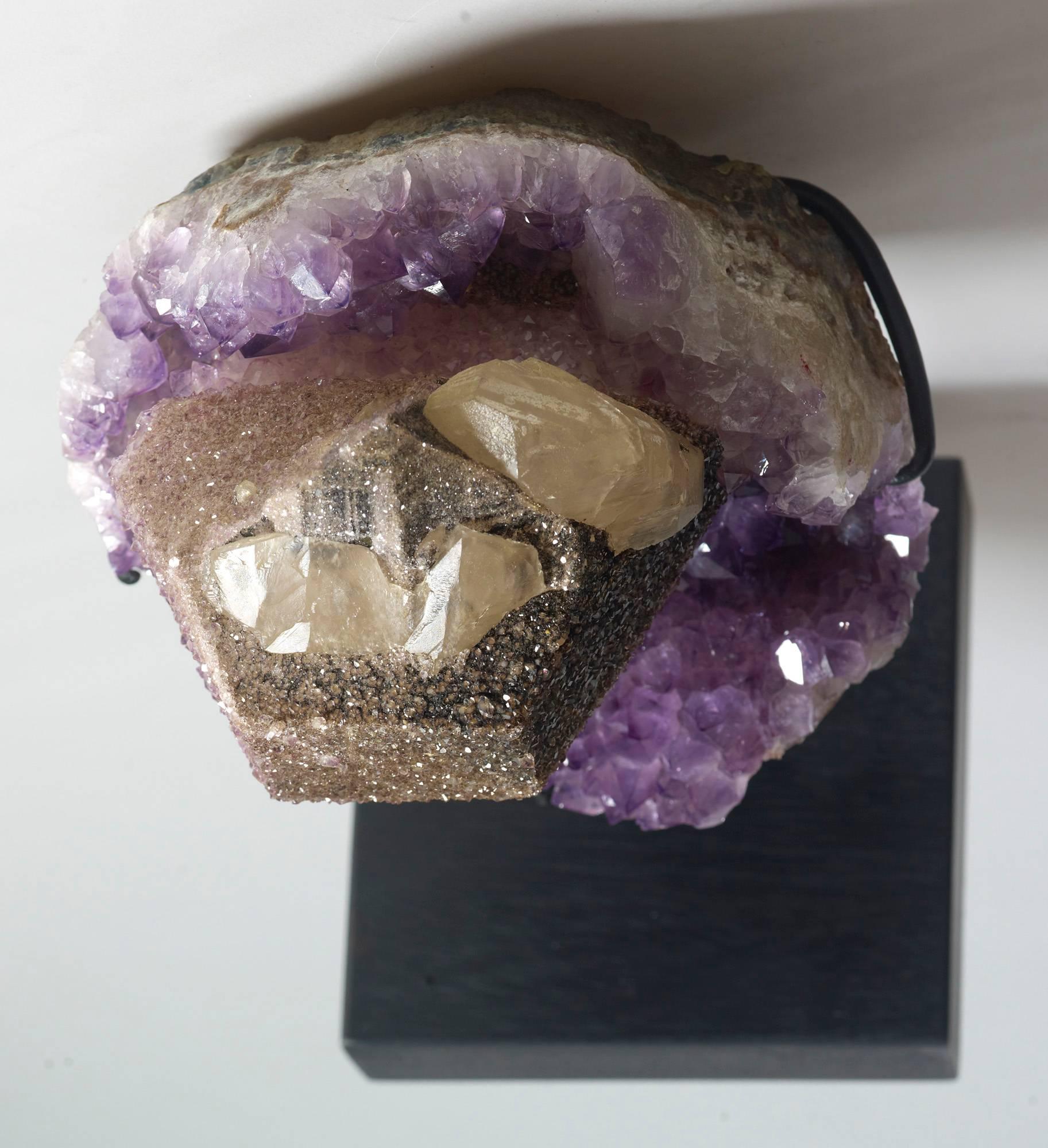 Calcite and Amethyst Crystals For Sale 4