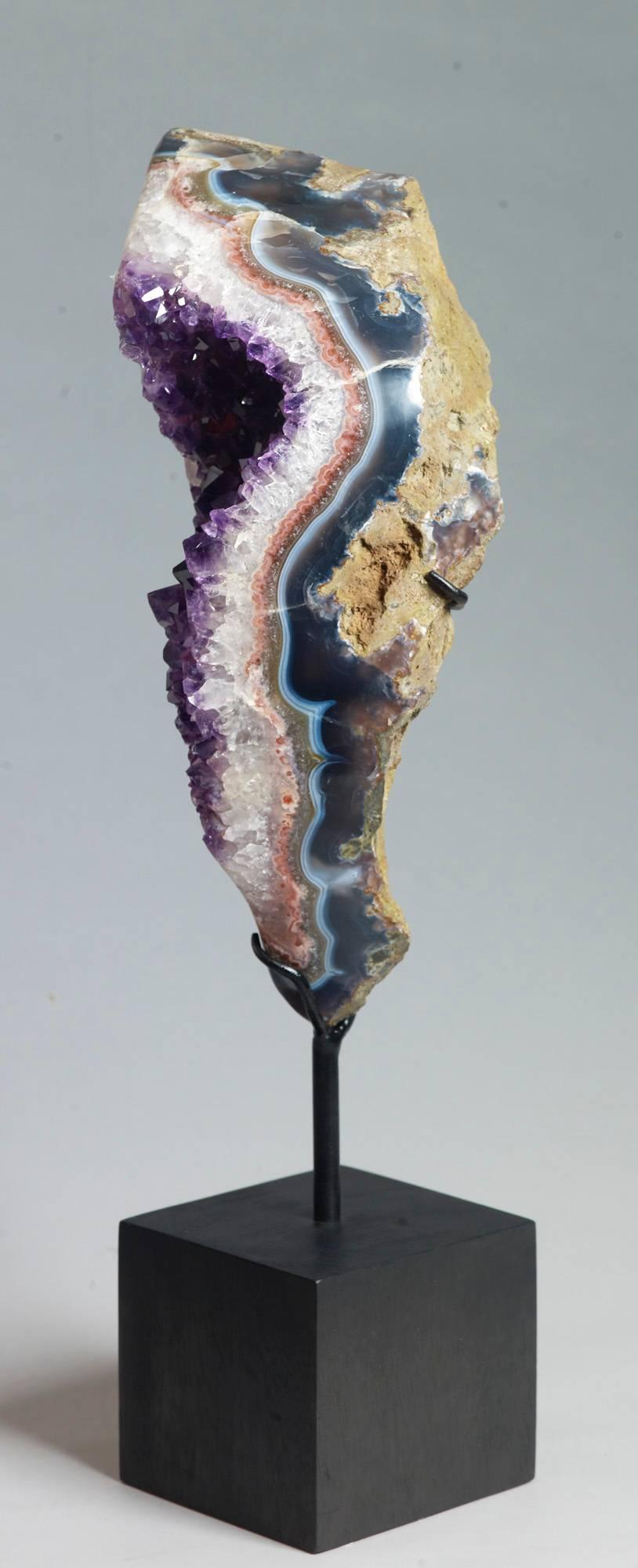 Amethyst Crystals and Agate 1