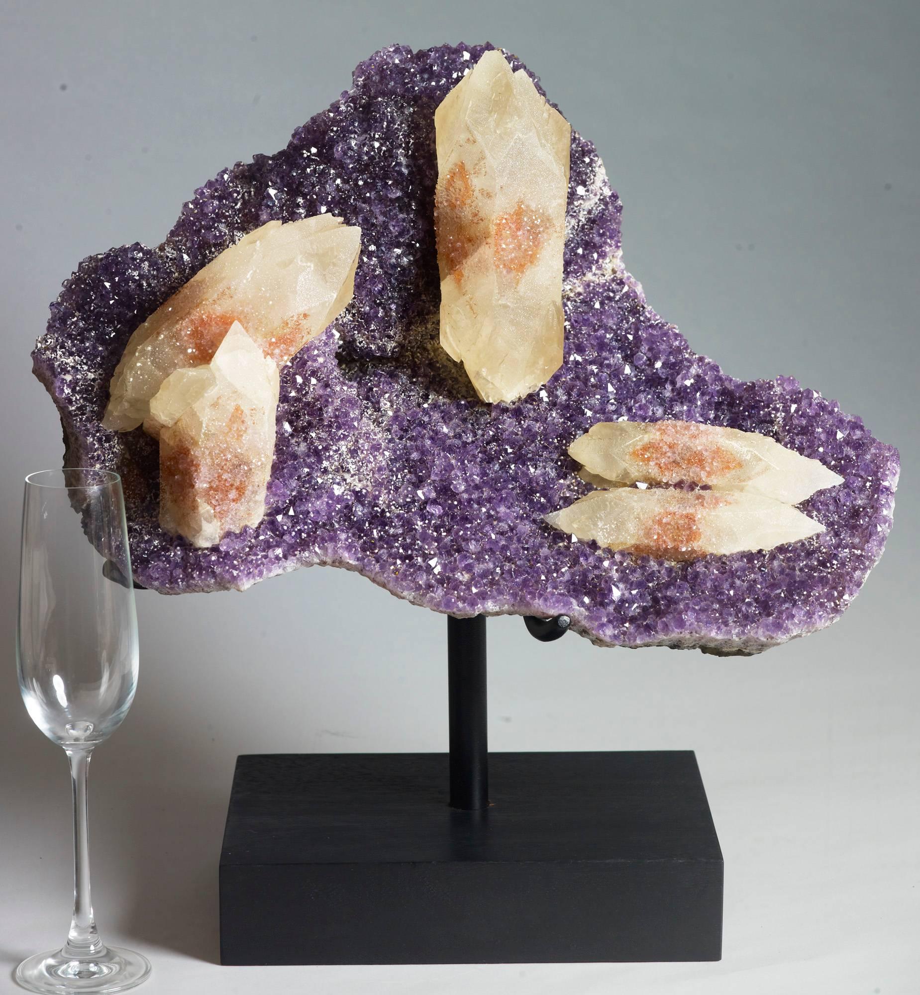 Brazilian Calcite, Quartz and Amethyst Crystals For Sale