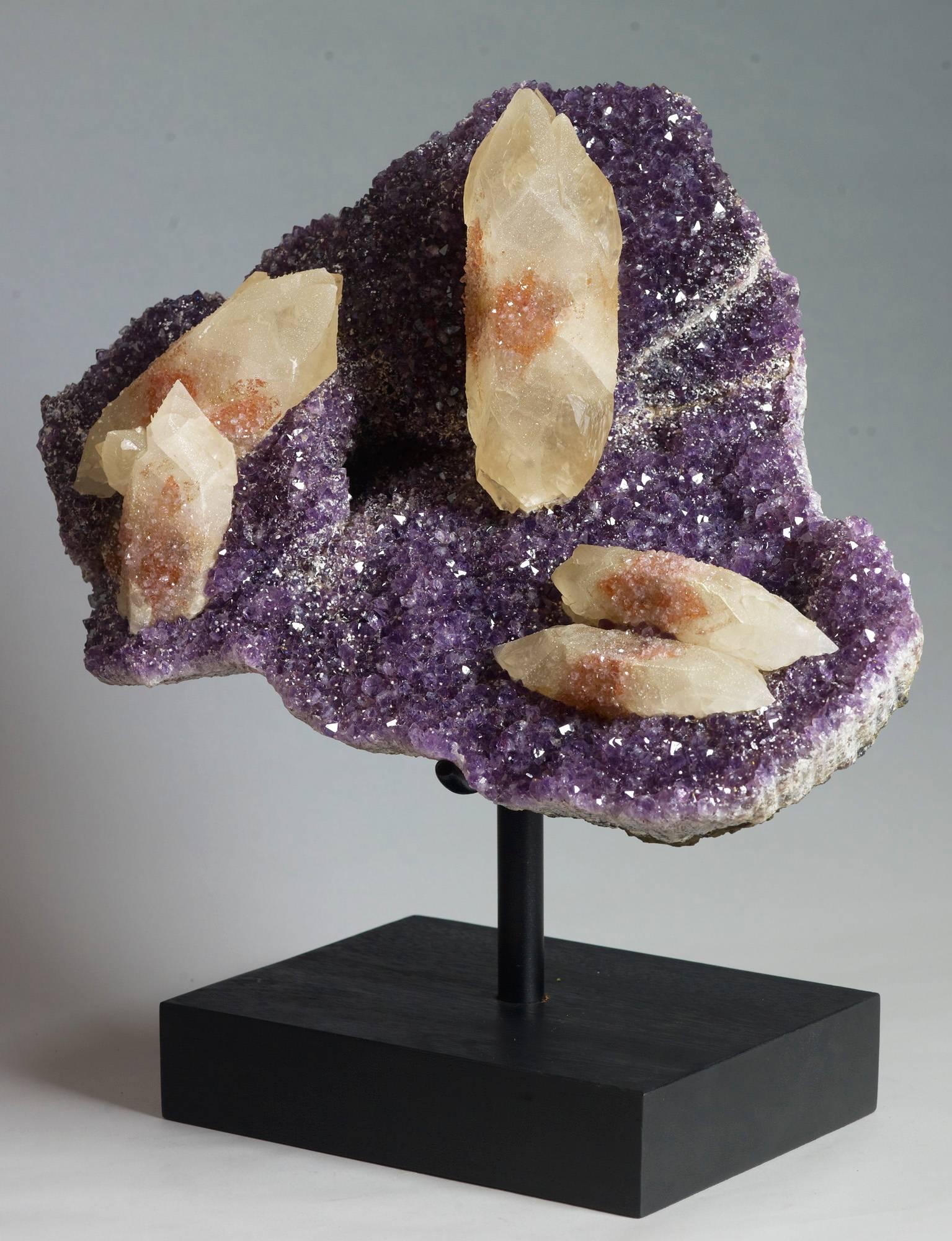 Calcite, Quartz and Amethyst Crystals For Sale 3