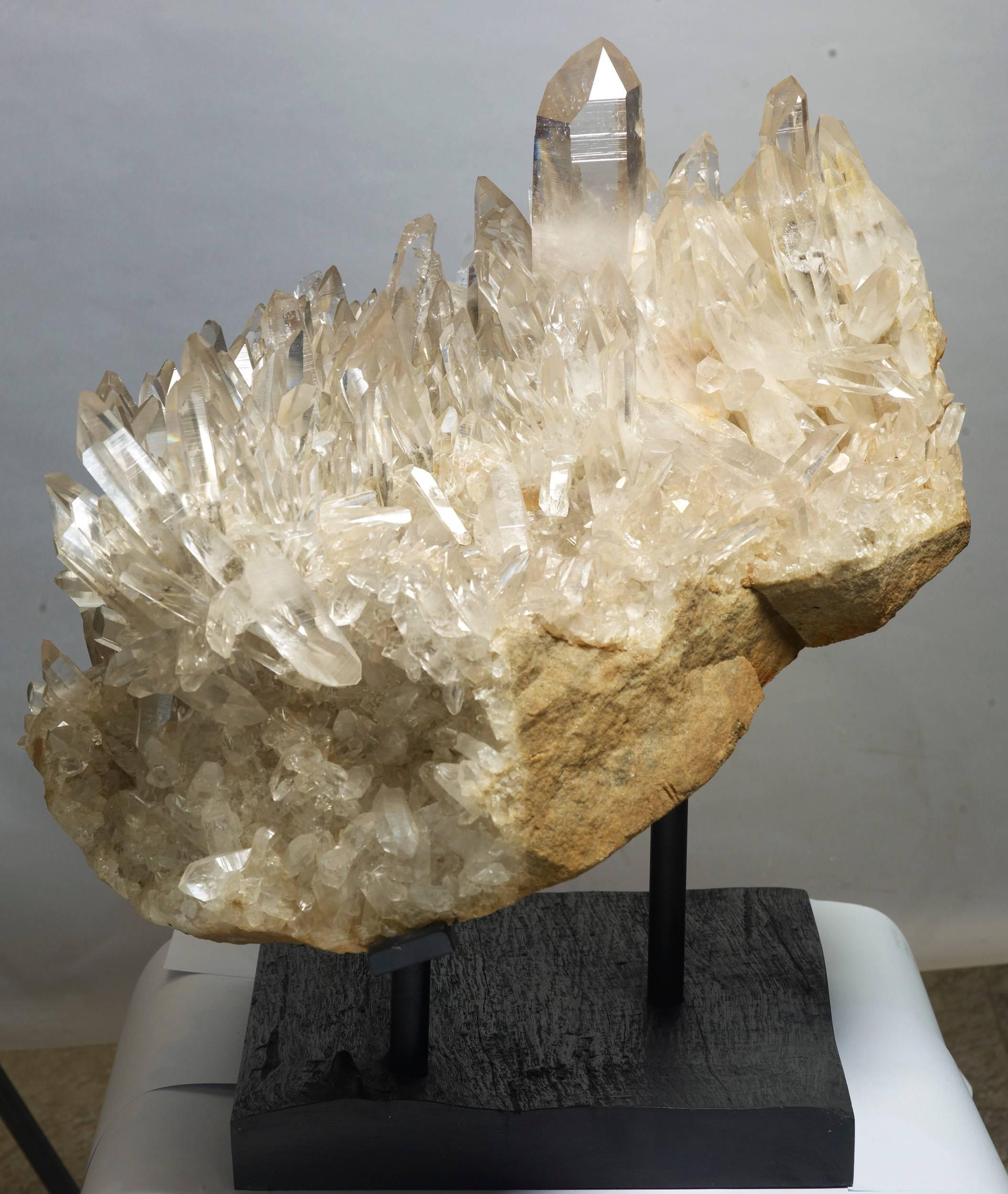 18th Century and Earlier Amazing Cluster of Clear Quartz Crystals For Sale