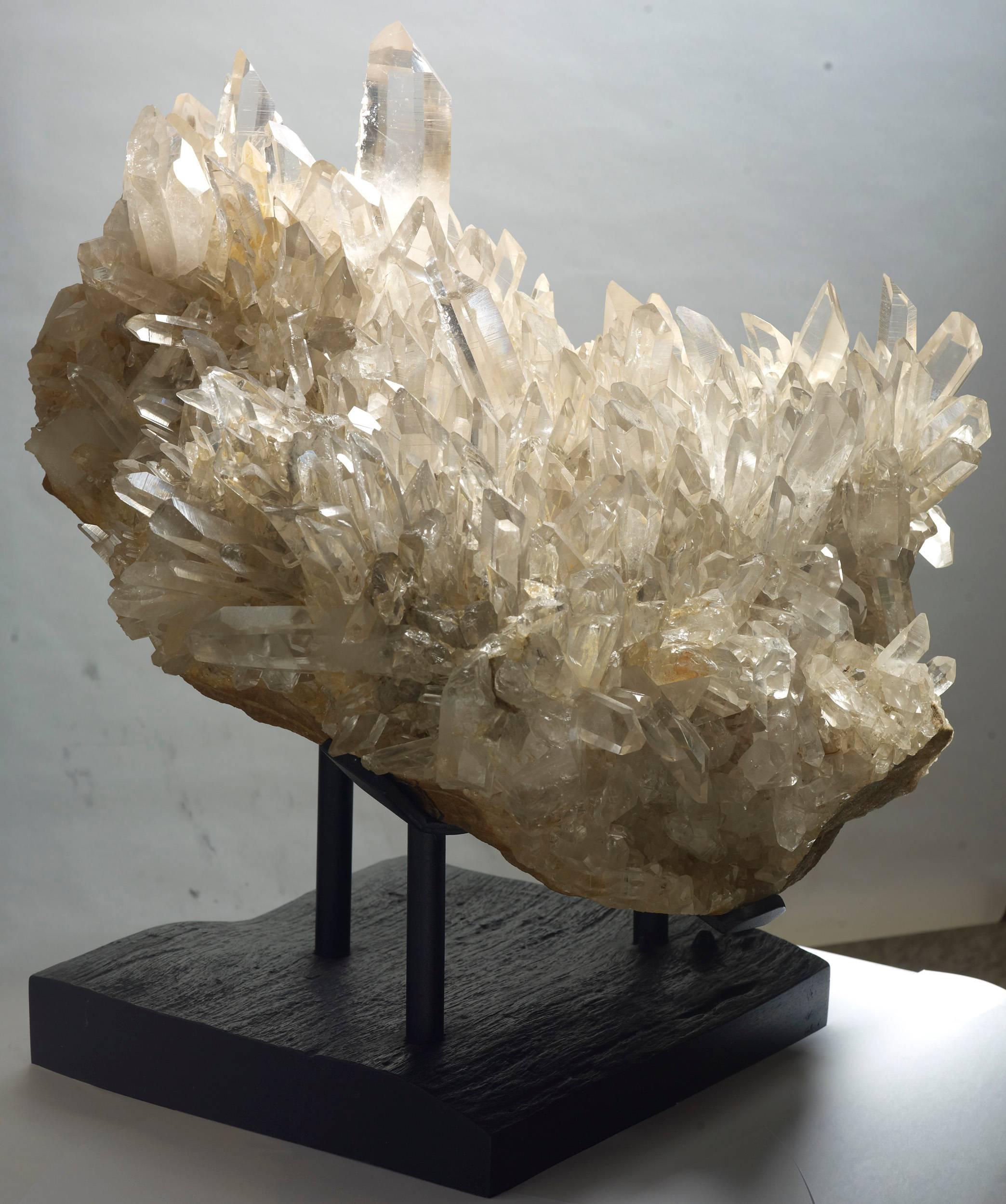 Amazing Cluster of Clear Quartz Crystals For Sale 1