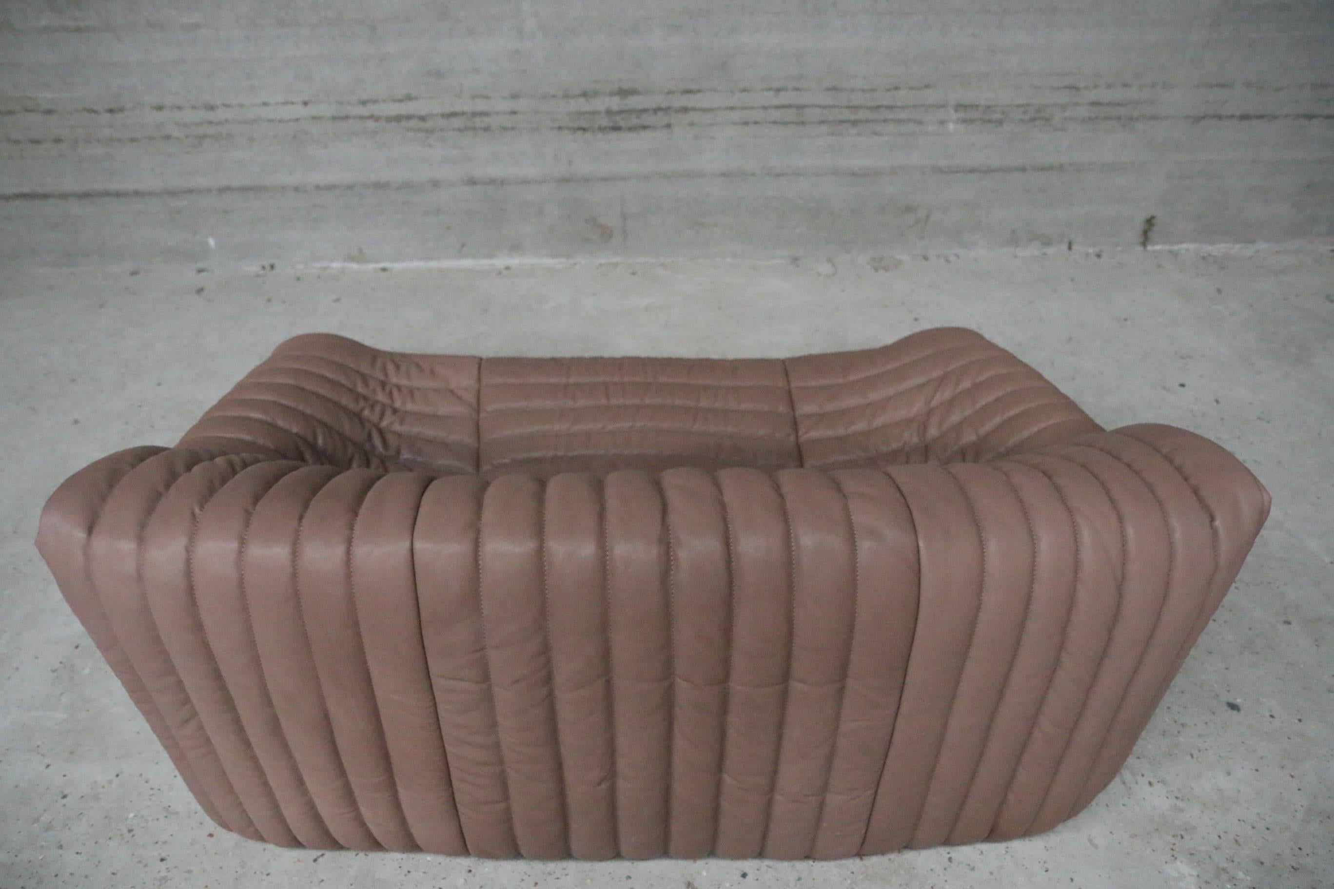 French Two-Seat Sofa by Cinna 1970s Model Sandra