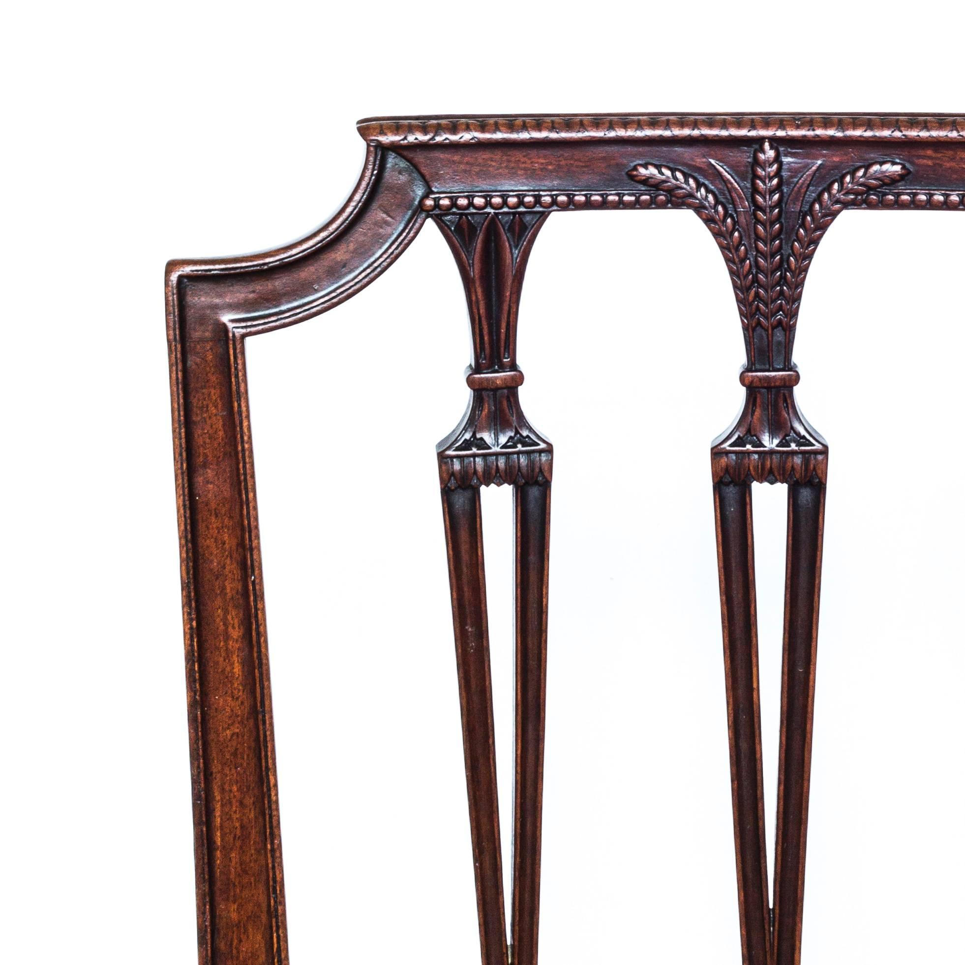 Late 19th Century Superb Set of Six 19th Century Neoclassical Style Chairs