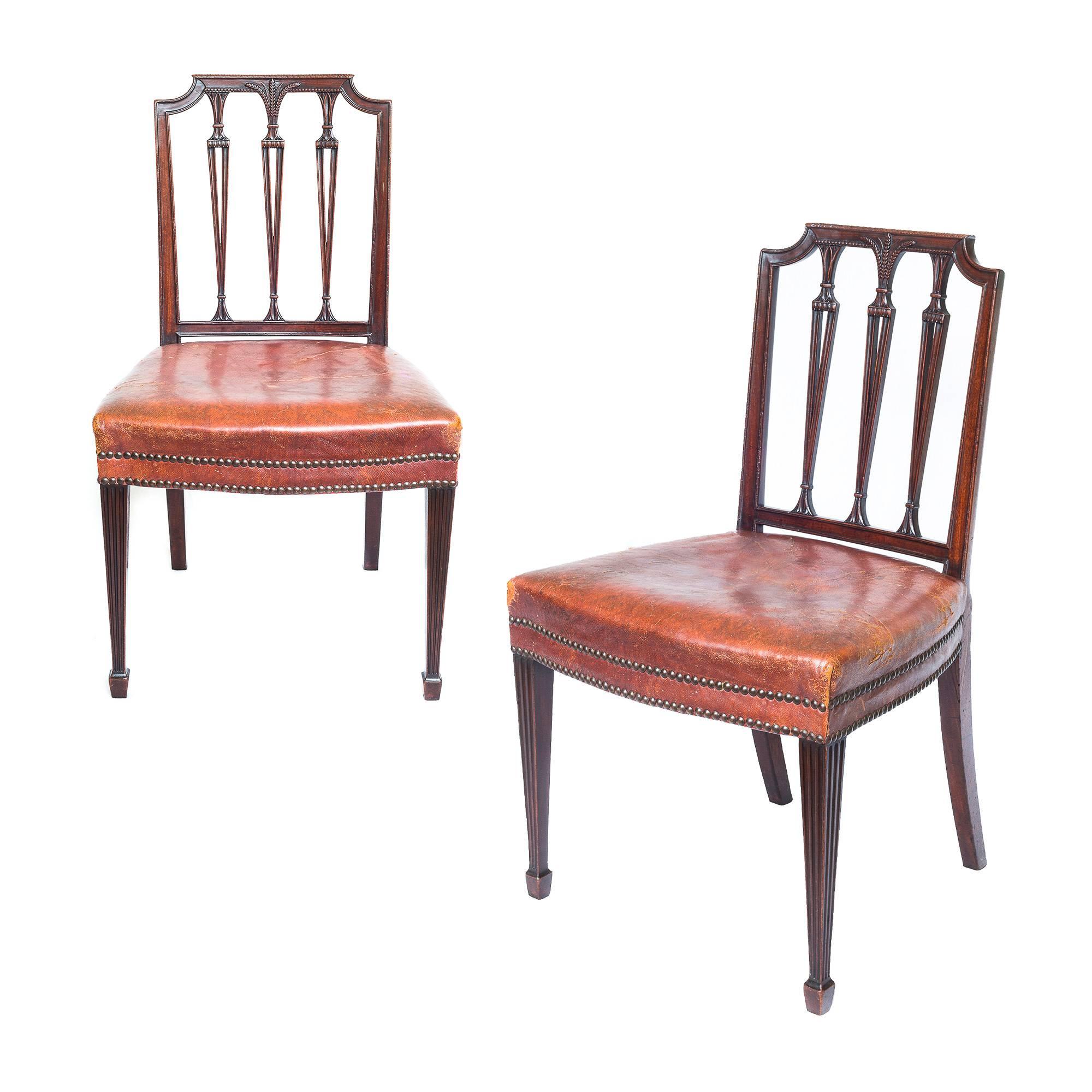 Superb Set of Six 19th Century Neoclassical Style Chairs In Good Condition In London, GB