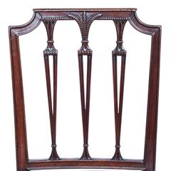 Superb Set of Six 19th Century Neoclassical Style Chairs