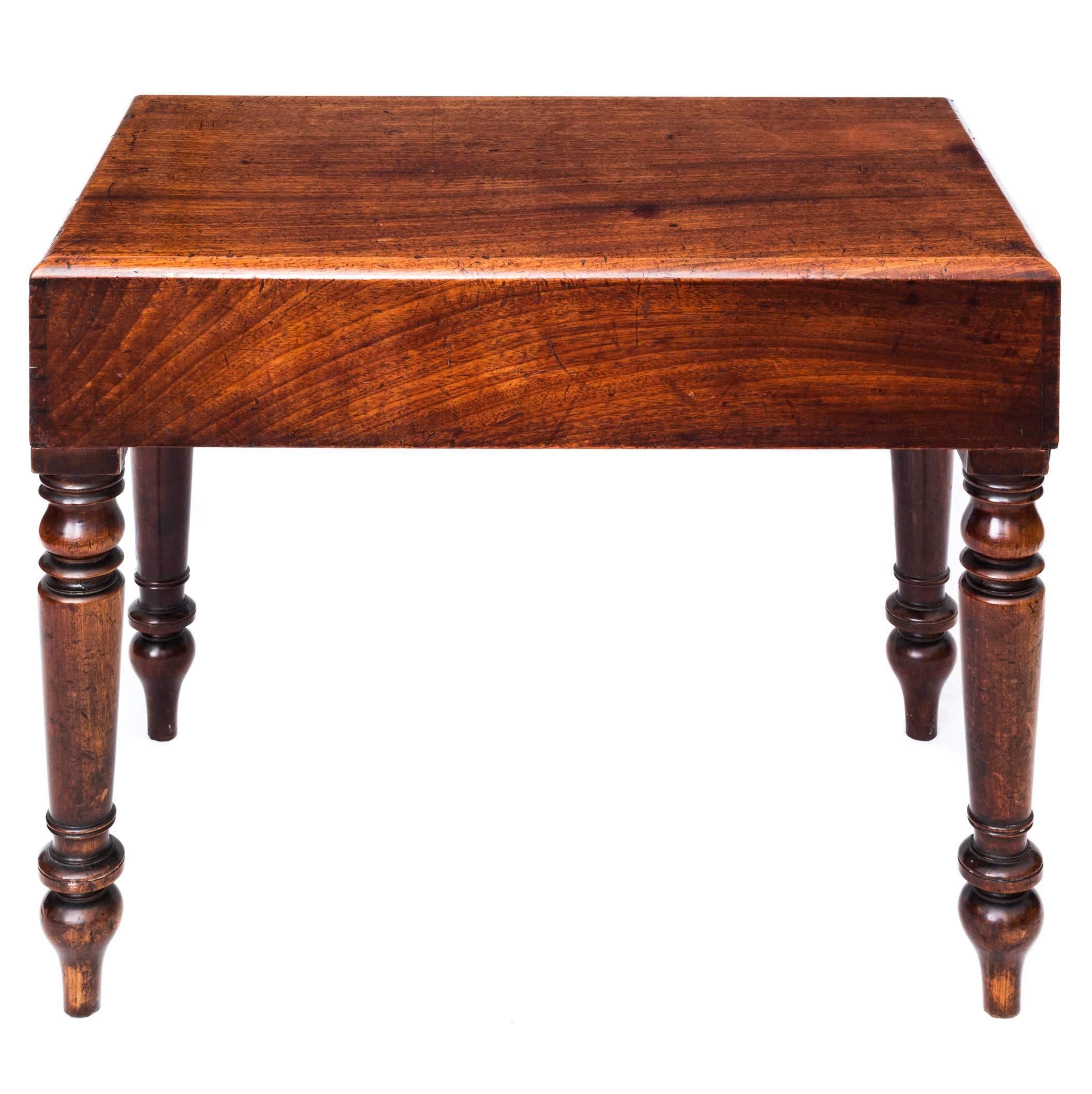 A fine quality Regency period mahogany stool or low table 

English, circa 1820 

Wonderfully versatile piece, ideal for a low coffee table, planter, piano or dressing stool. The rectangular box-shaped tray top, finely dovetailed, made of high