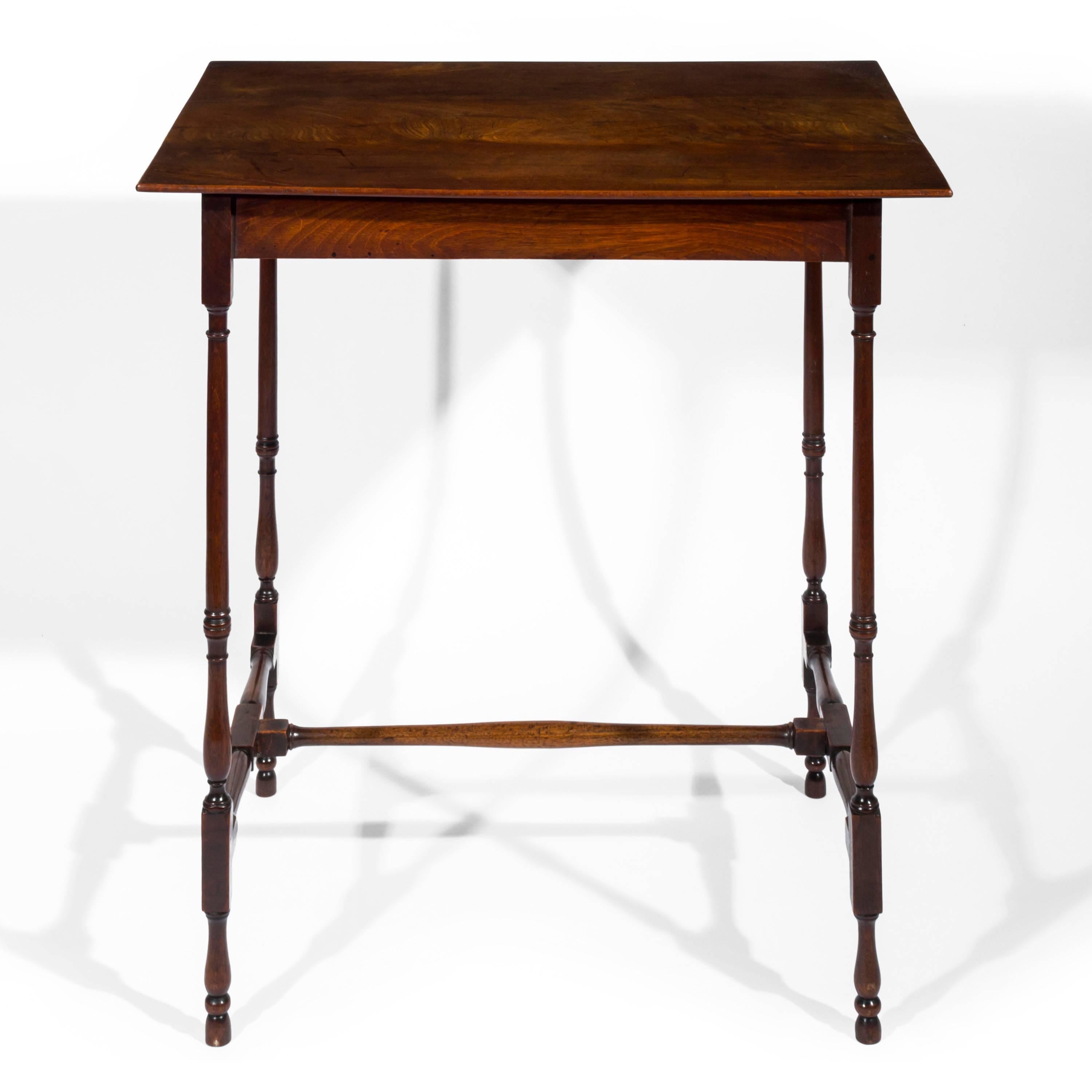 Chinese Chippendale English 18th Century George III Chippendale Spider Leg Mahogany Side Table