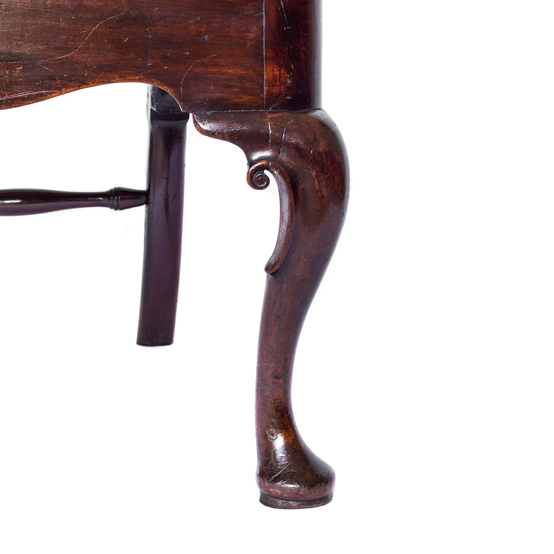 Mahogany English 18th Century Pair of Georgian Cabriole Leg Chairs
