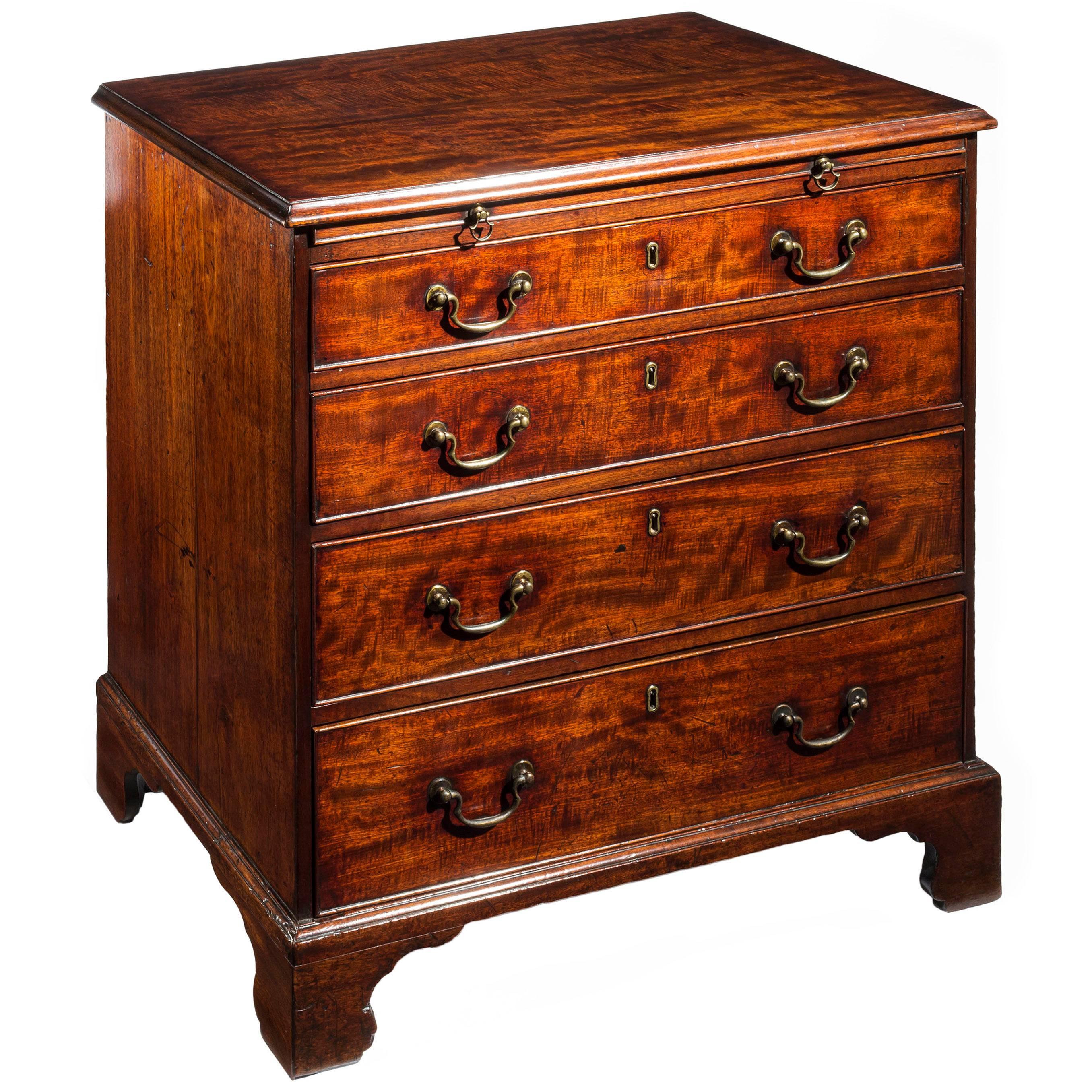 18th Century English Chippendale Mahogany Chest of Four Drawers