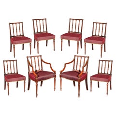 Set of Eight Antique Georgian Dining Chairs, circa 1780