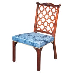 Antique Chippendale Lattice Back Chair