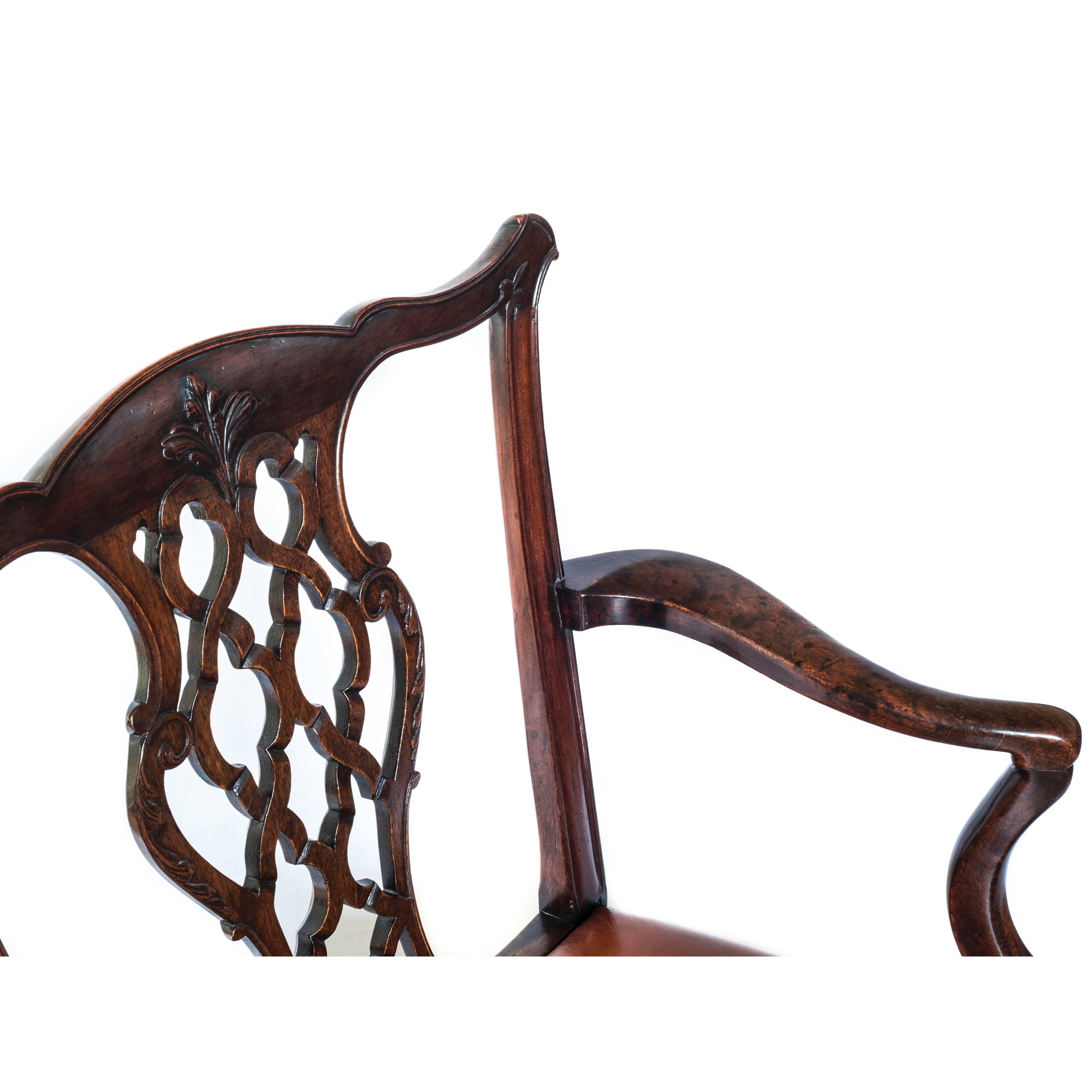 chippendale desk chair