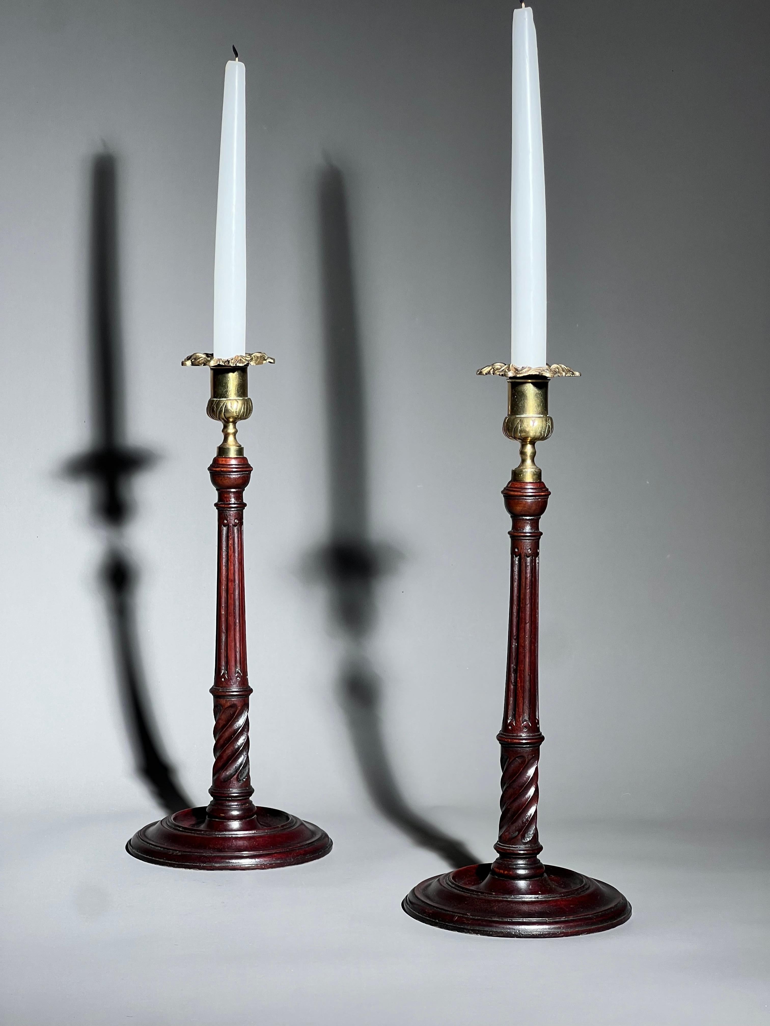 Pair of 18th Century Candlesticks For Sale 6