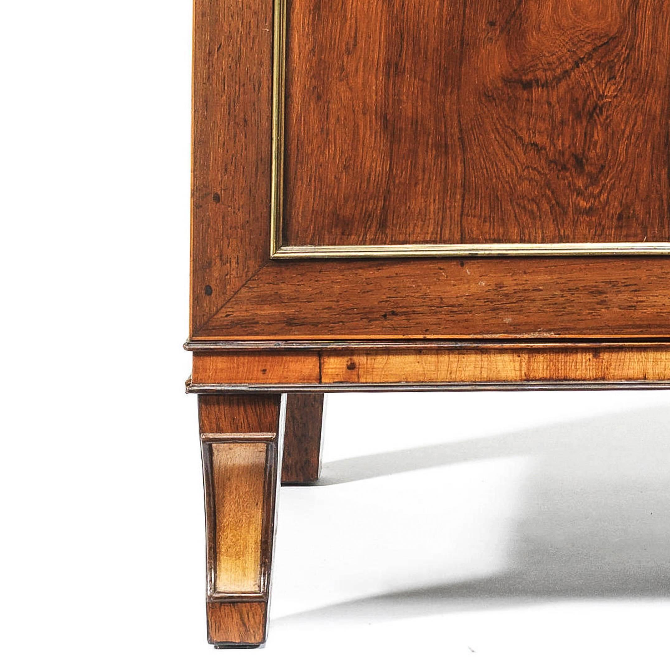 English 18th Century Georgian Regency Small Secretary Chiffonier Bookcase 1