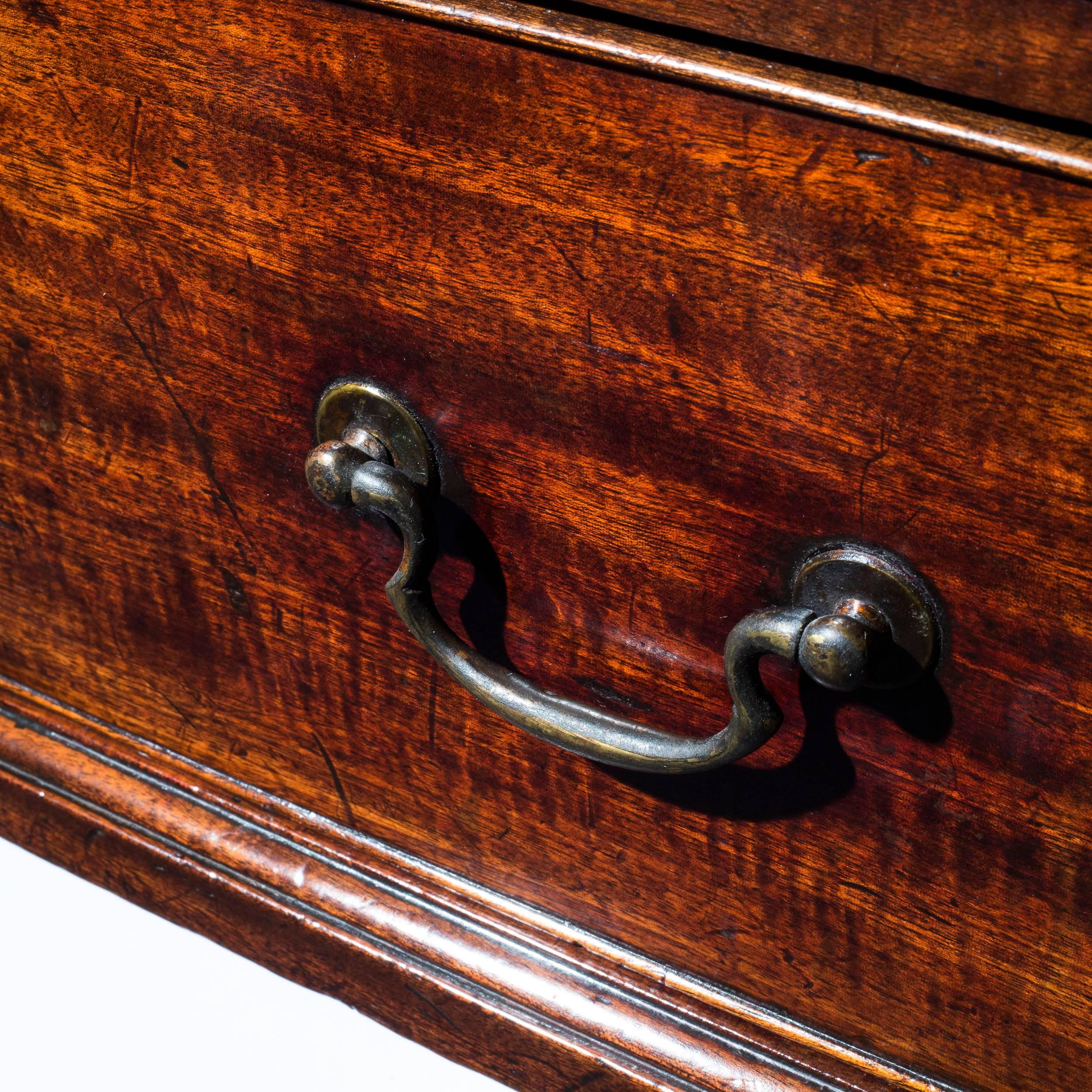 18th Century English Chippendale Mahogany Chest of Four Drawers 5