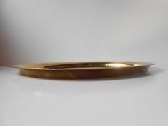 Rare 1960s Piet Hein Solid Brass Elliptical Egg Tray for Georg Jensen Denmark