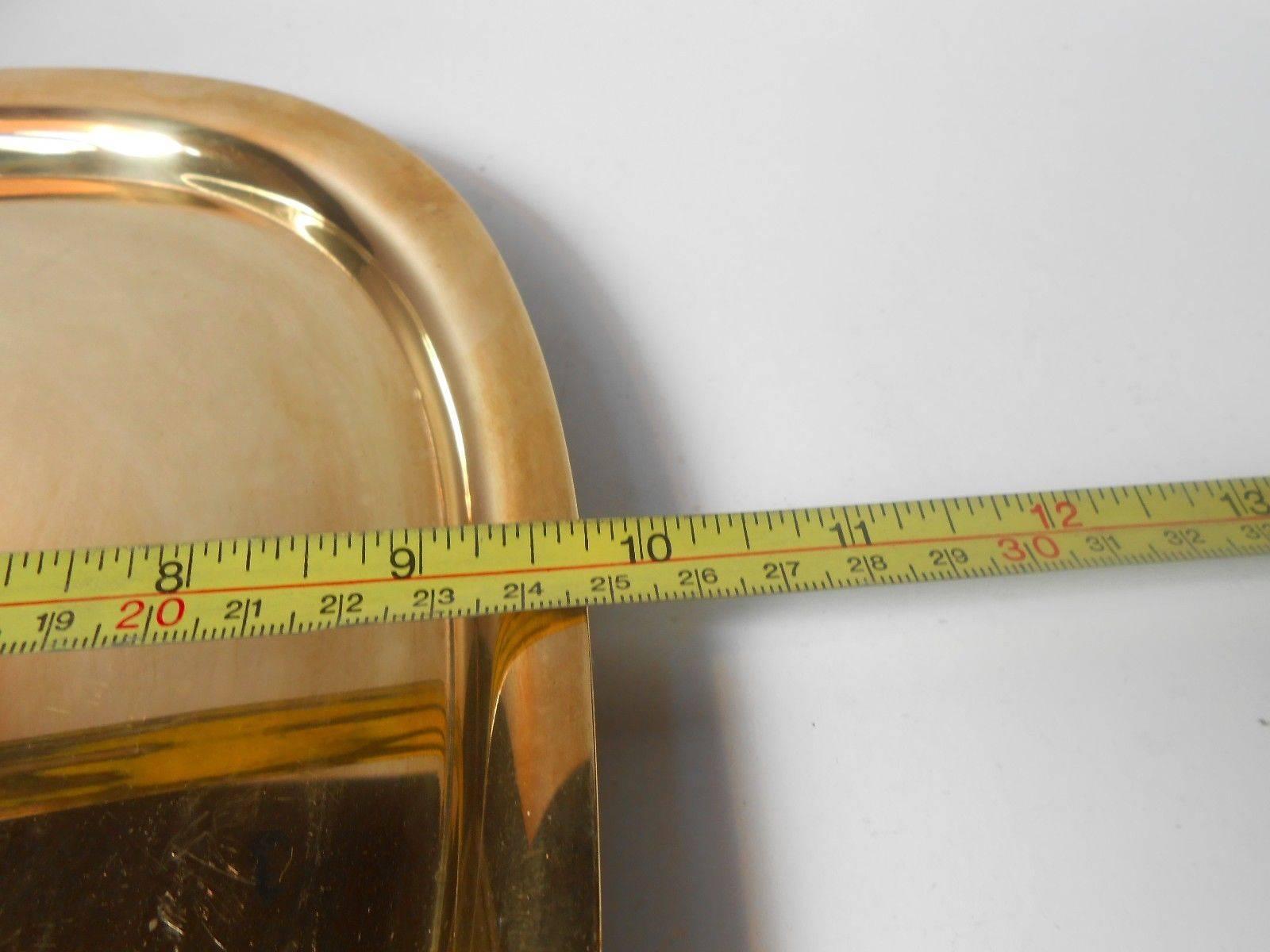 Mid-20th Century Rare 1960s Piet Hein Solid Brass Elliptical Egg Tray for Georg Jensen Denmark
