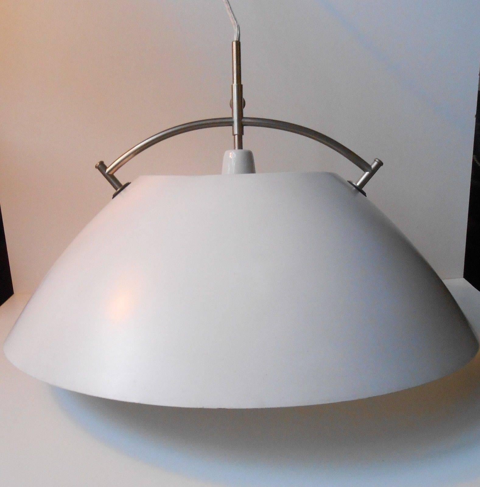 Measurements and infos:

Type: Pendant ceiling lamp - suspension.

Designer: Hans Jorgen Wegner.

Period: 1970s (1962).

Model: Hejsependel (The Pendant).

Model number: 16593.

Manufacturer: Louis Poulsen - label on the inside with