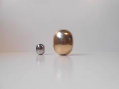 Very rare 1960s Large Solid Bronze Super Egg by Piet Hein