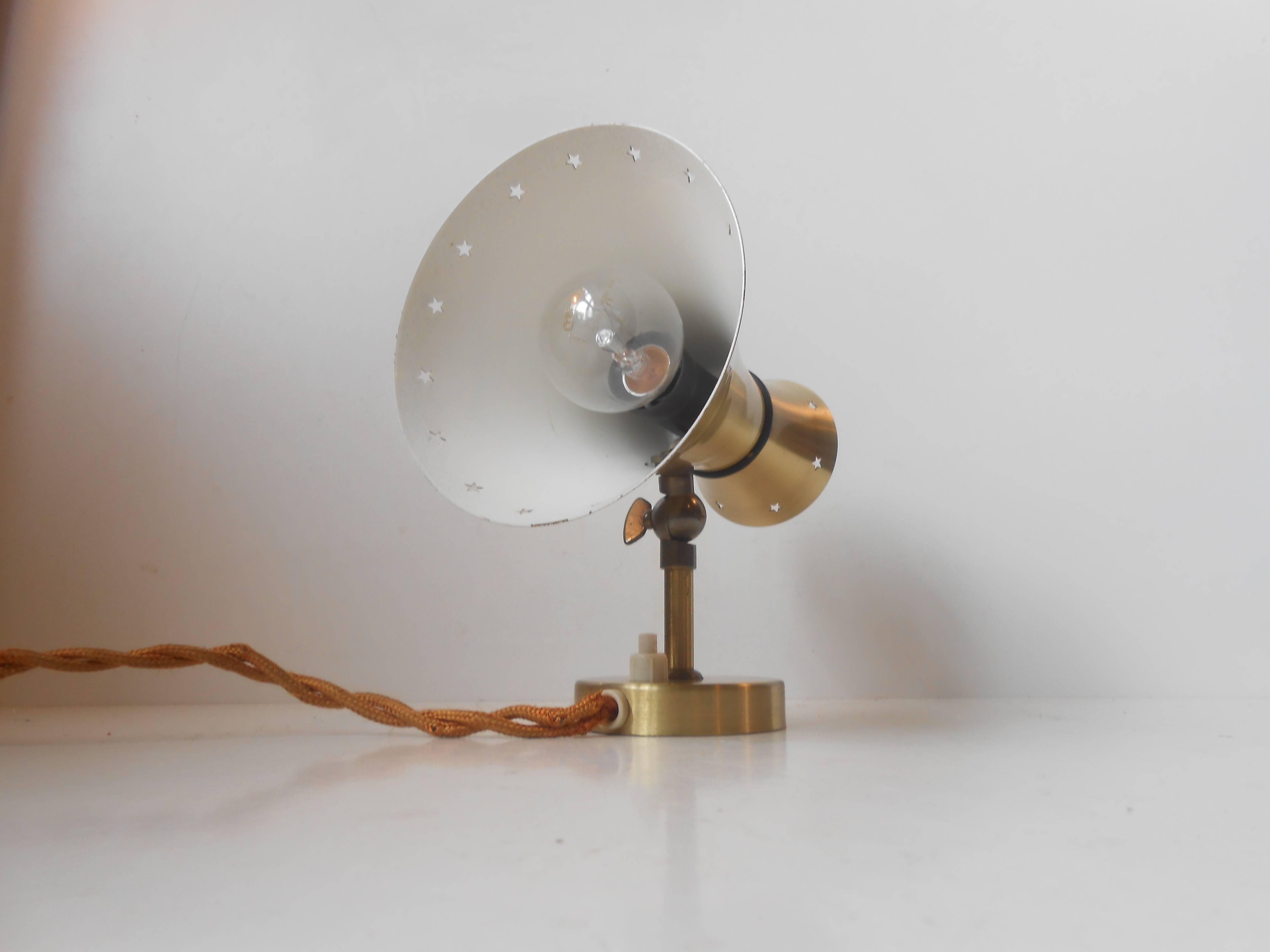 Aluminum Rare Cocotte' Sconce by Svend Aage Holm-Sorensen in the Style of Pierre Guariche For Sale