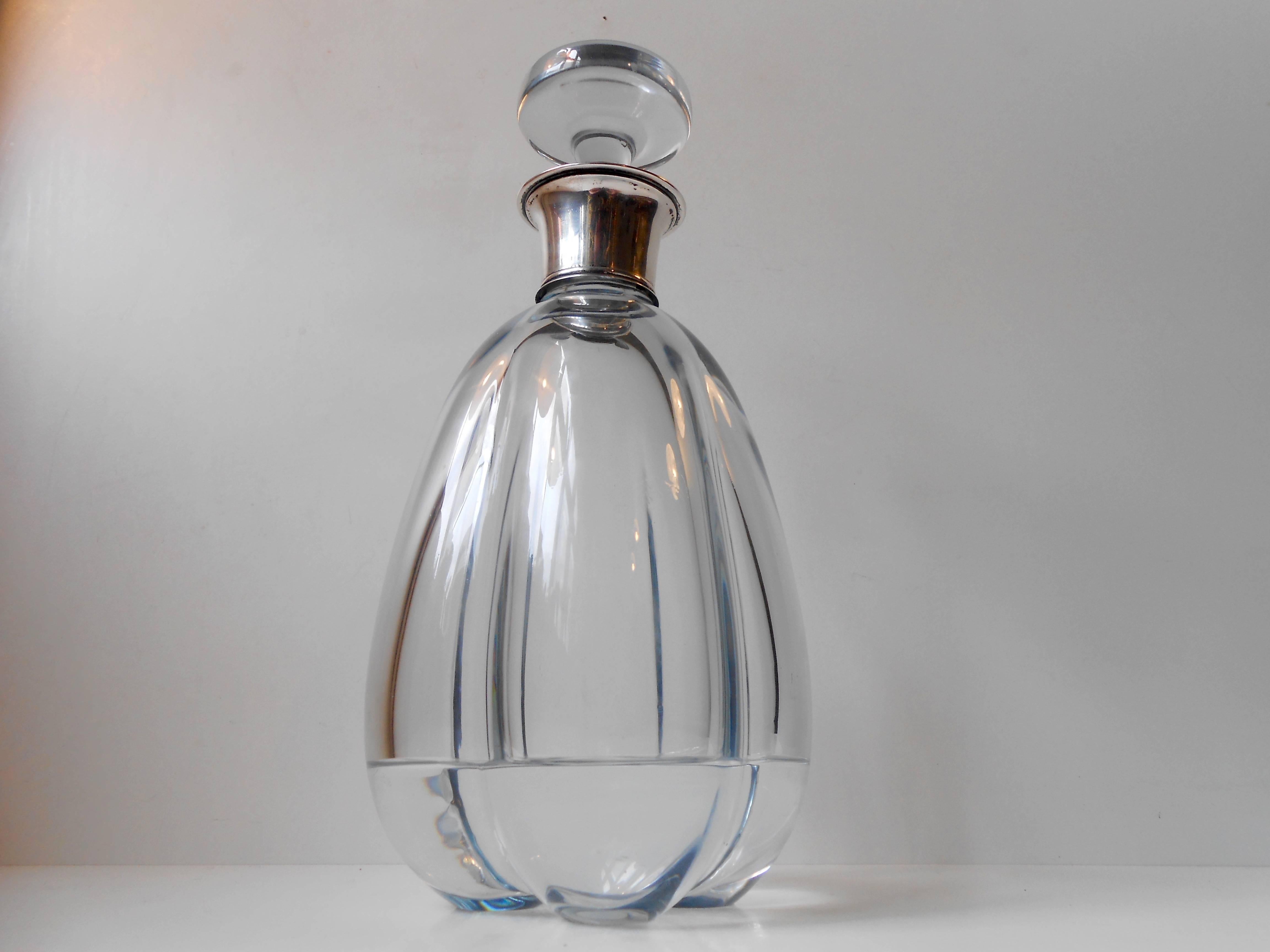 1930s Sterling & Crystal Decanter by Carl F. Christiansen & Hugh Dunne Cooke  2