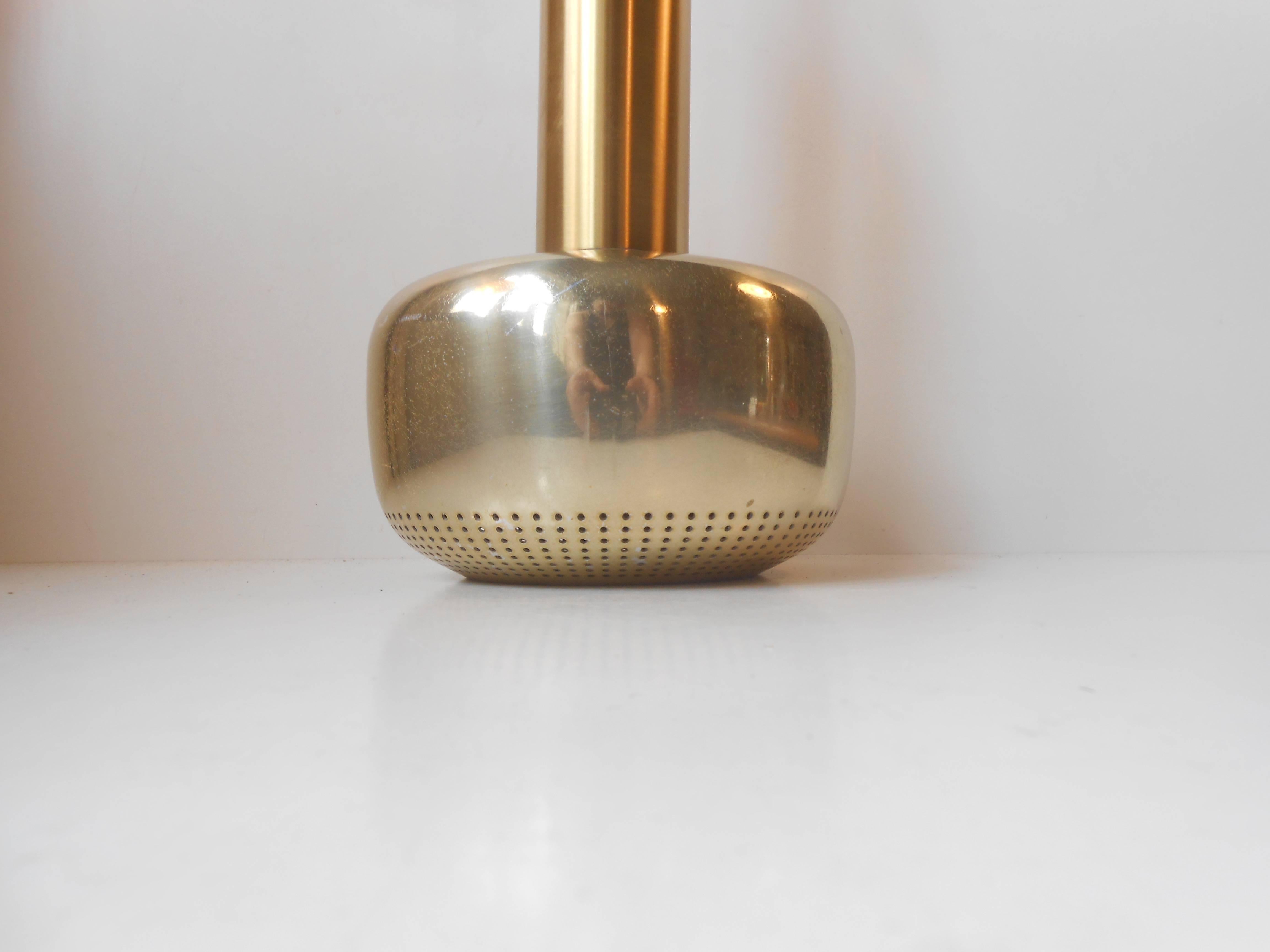 Mid-20th Century Vilhelm Lauritzen 'Gold Pendant' Lamp for Louis Poulsen, Denmark, 1950s Modern