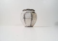 Black and White Pottery Vase by Svend Hammershoi for Kaehler, 1930s, Denmark