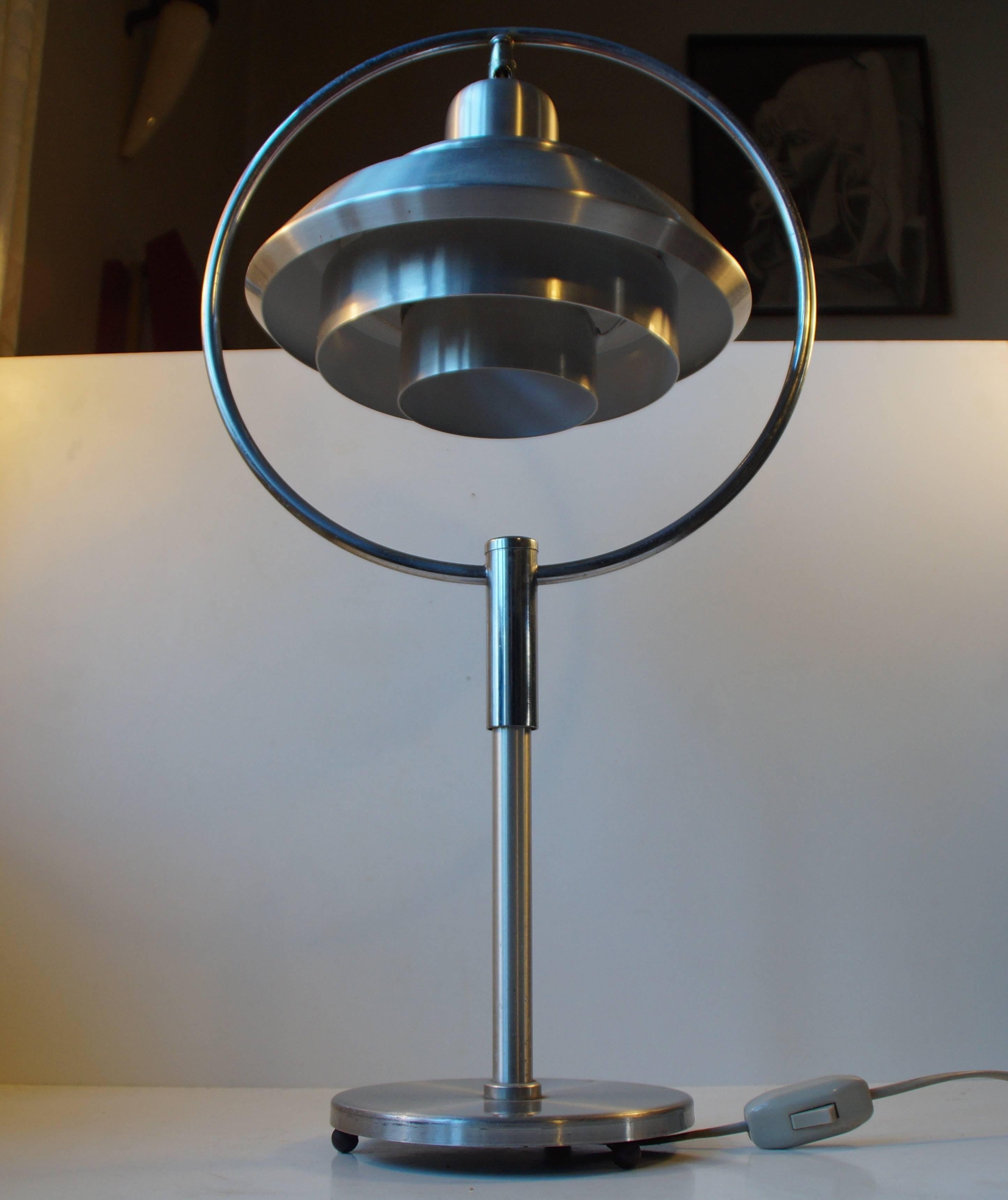 Mid-Century Modern Rare Mid-Century Orbit Table Lamp by Carl Thore for Granhaga, Sweden, 1960s