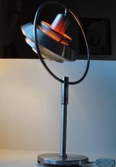 Rare Mid-Century Orbit Table Lamp by Carl Thore for Granhaga, Sweden, 1960s