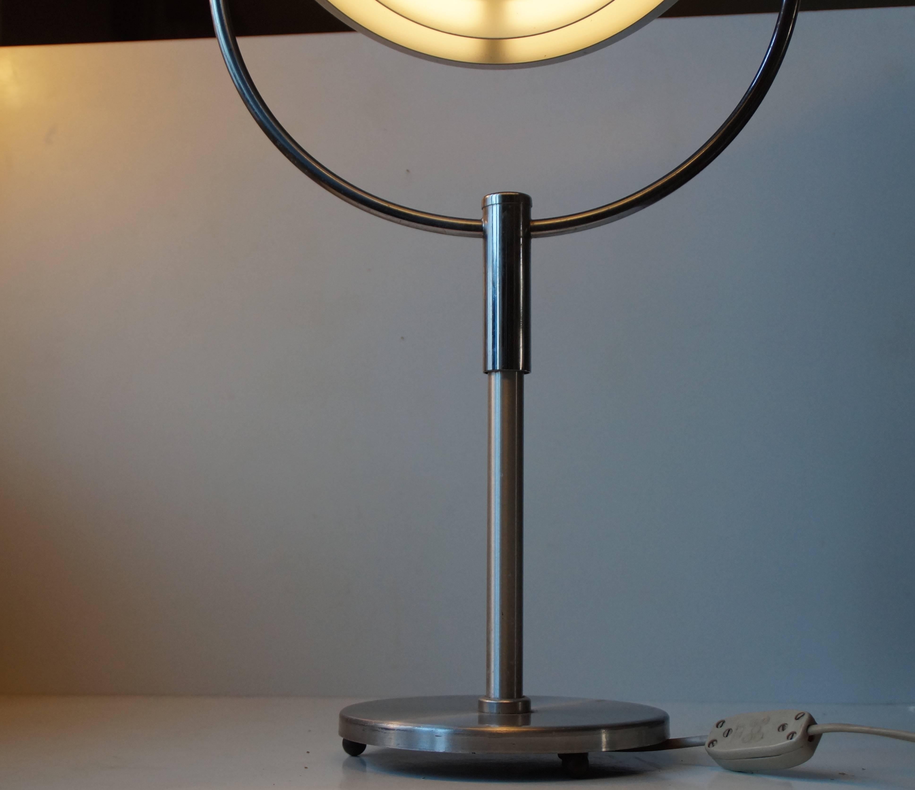 Rare Mid-Century Orbit Table Lamp by Carl Thore for Granhaga, Sweden, 1960s In Good Condition In Esbjerg, DK
