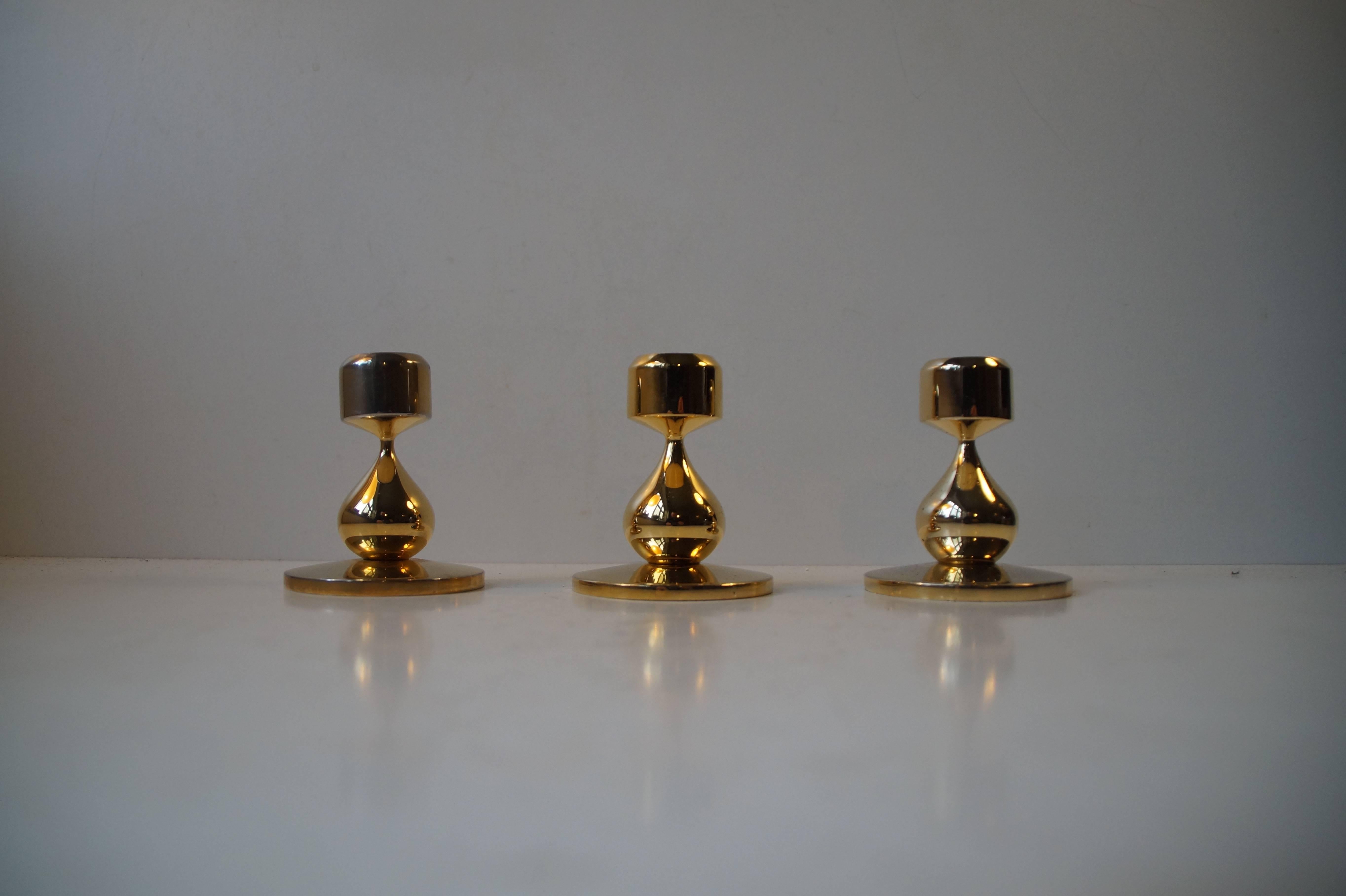 gold plated candlesticks