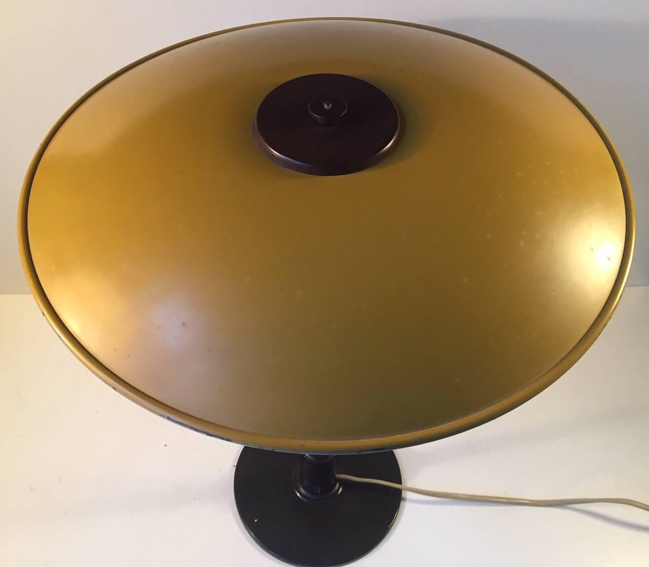 ph 3/2 amber glass brass table -limited edition