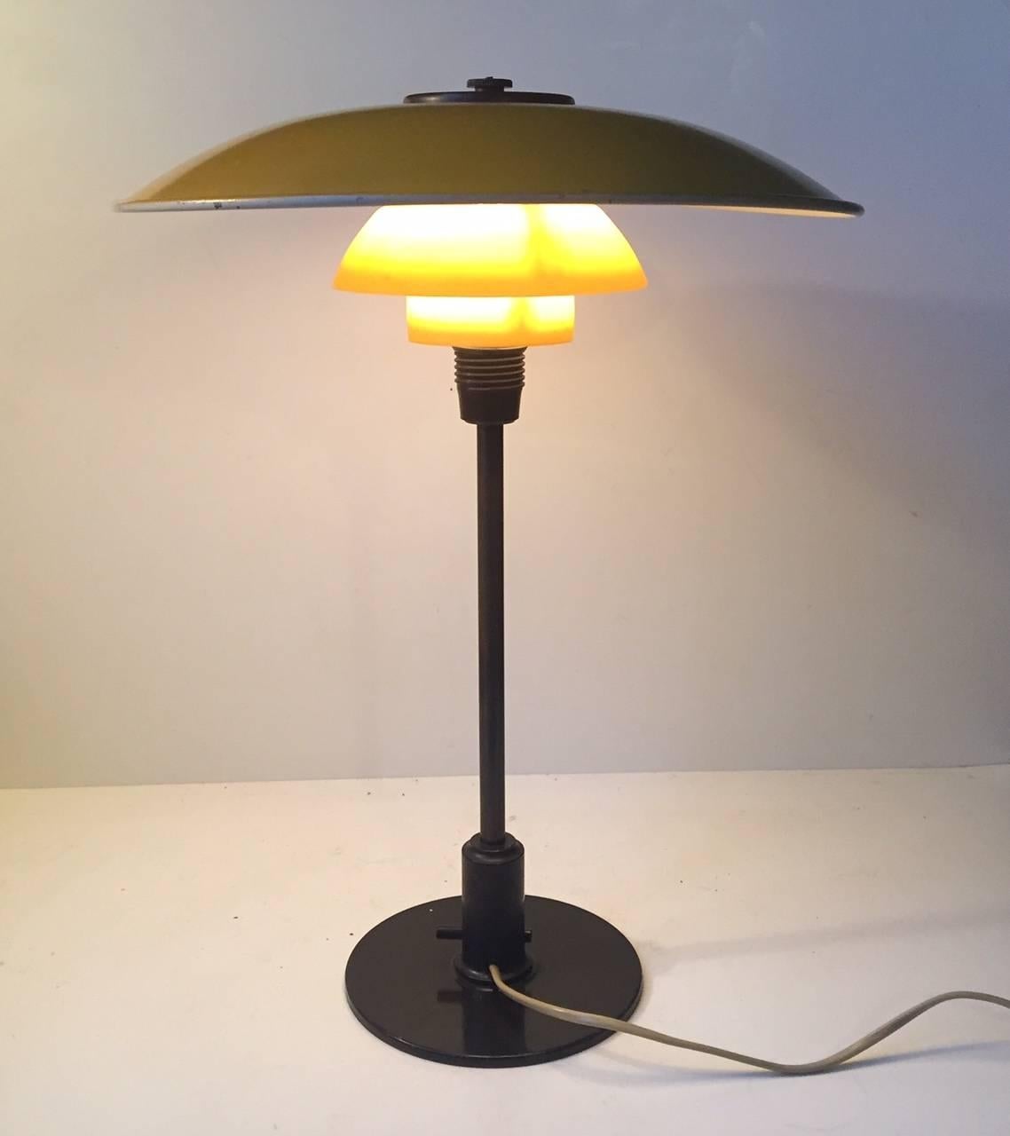 Patinated 1930s PH 3, 5/2 Table Lamp by Poul Henningsen for Louis Poulsen Denmark For Sale