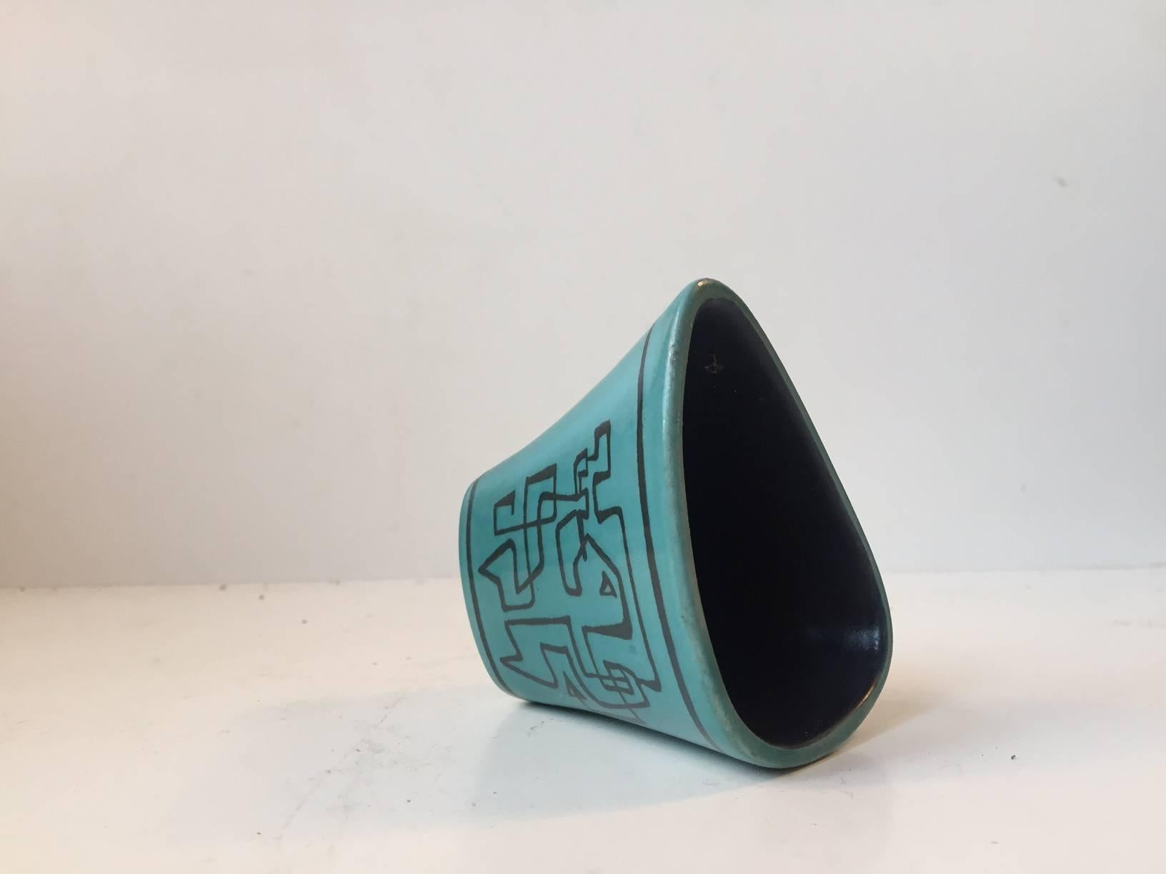 Unique Fastasia Avant-Garde Ceramic Vase by Gunnar Nylund, Nymølle Denmark, 1964 1