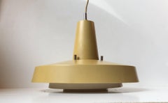 Yellow Danish Mid-Century Pendant Lamp by Eva & Nils Koppel for Lyfa, 1960s