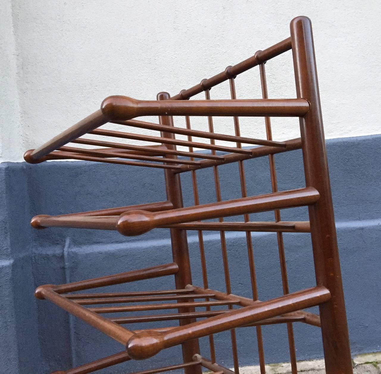 Danish Mid Century Magazine Rack by Frits Henningsen for Andreas Tuck, Denmark 1940s