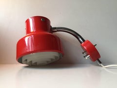 Vintage Swedish Red Bumling Wall Lamp by Anders Pehrson for Ateljé Lyktan, 1970s