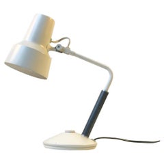 Retro White Scandinavian Modern Table or Wall lamp by Jac Jacobsen for Luxo