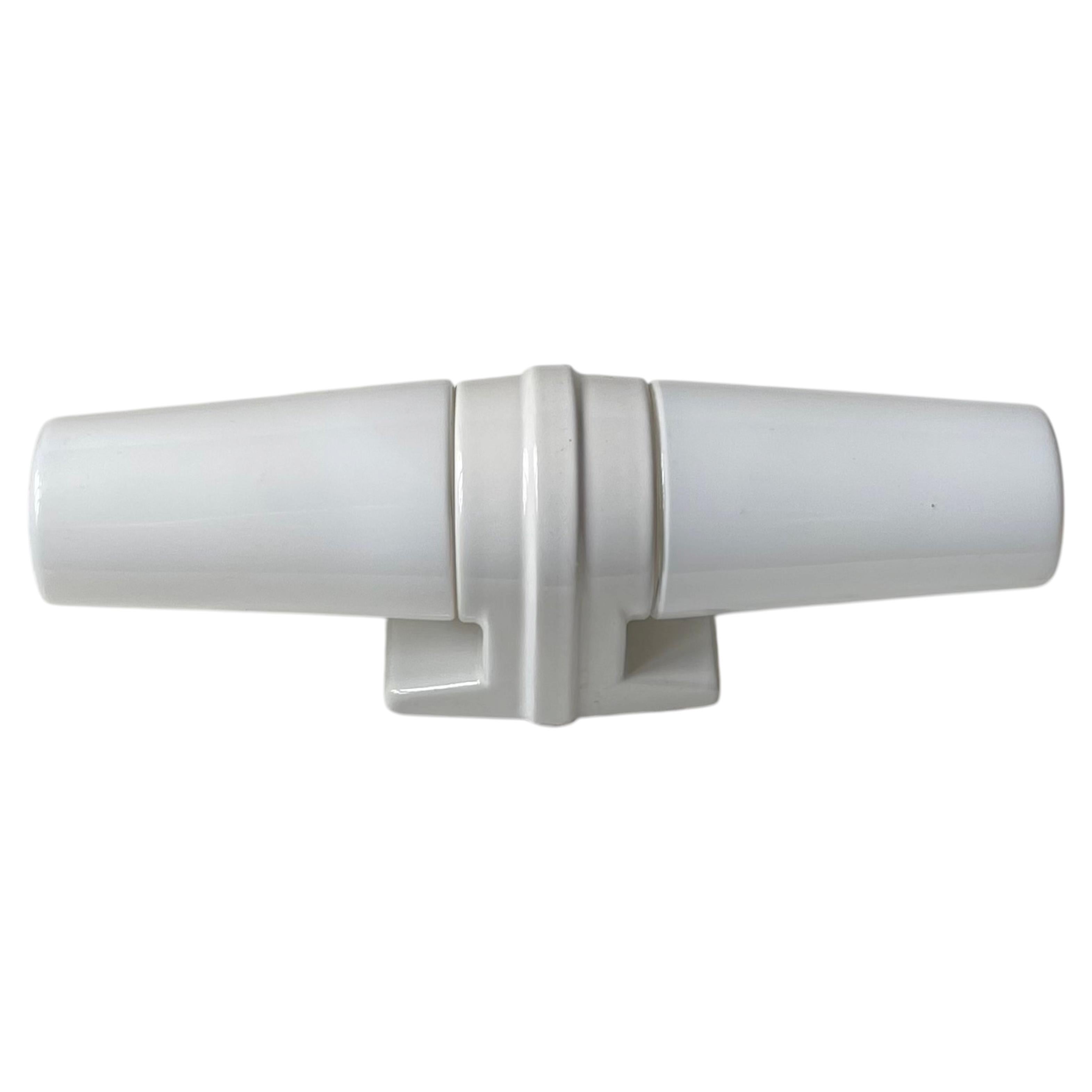 Scandinavian Minimalist White Dual Bathroom Lamp by Sigvard Bernadotte for Ifö