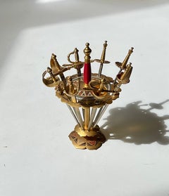 Vintage Toledo Cocktail or Olive Sword Skewers, Spain 1970s