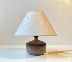 Small Midcentury Ceramic Table Lamp by Otto Klaesson for Höganäs Sweden