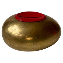 Salvadanaio danese in stile moderno a forma di uovo, in ottone, realizzato da Hans Bunde per Carl Cohr, anni ’60