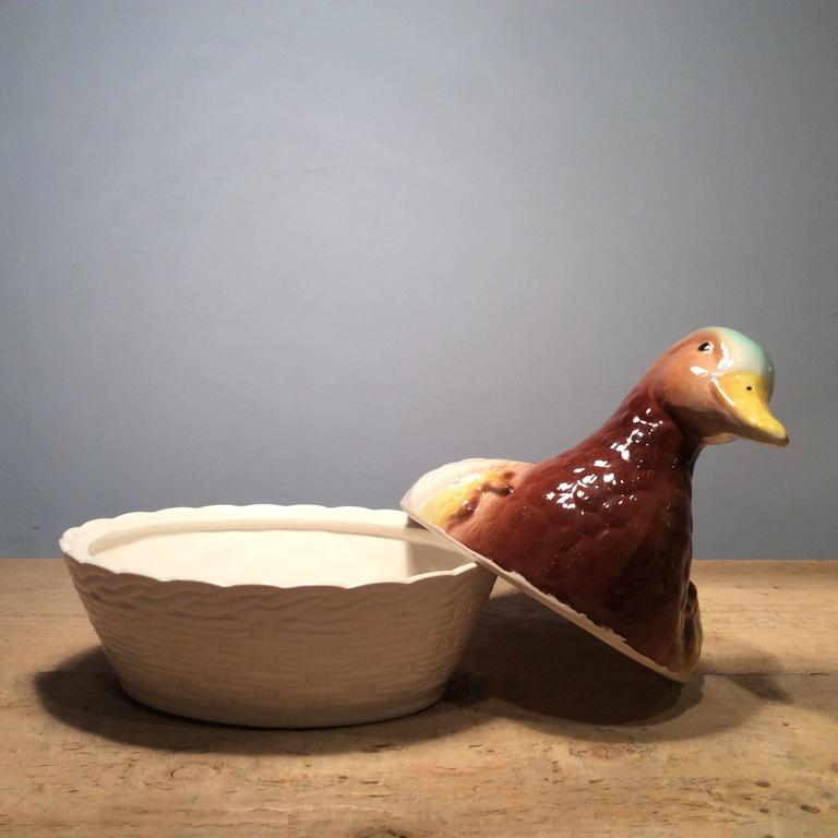 Vintage Ceramic Duck Egg Storage Pot at 1stDibs