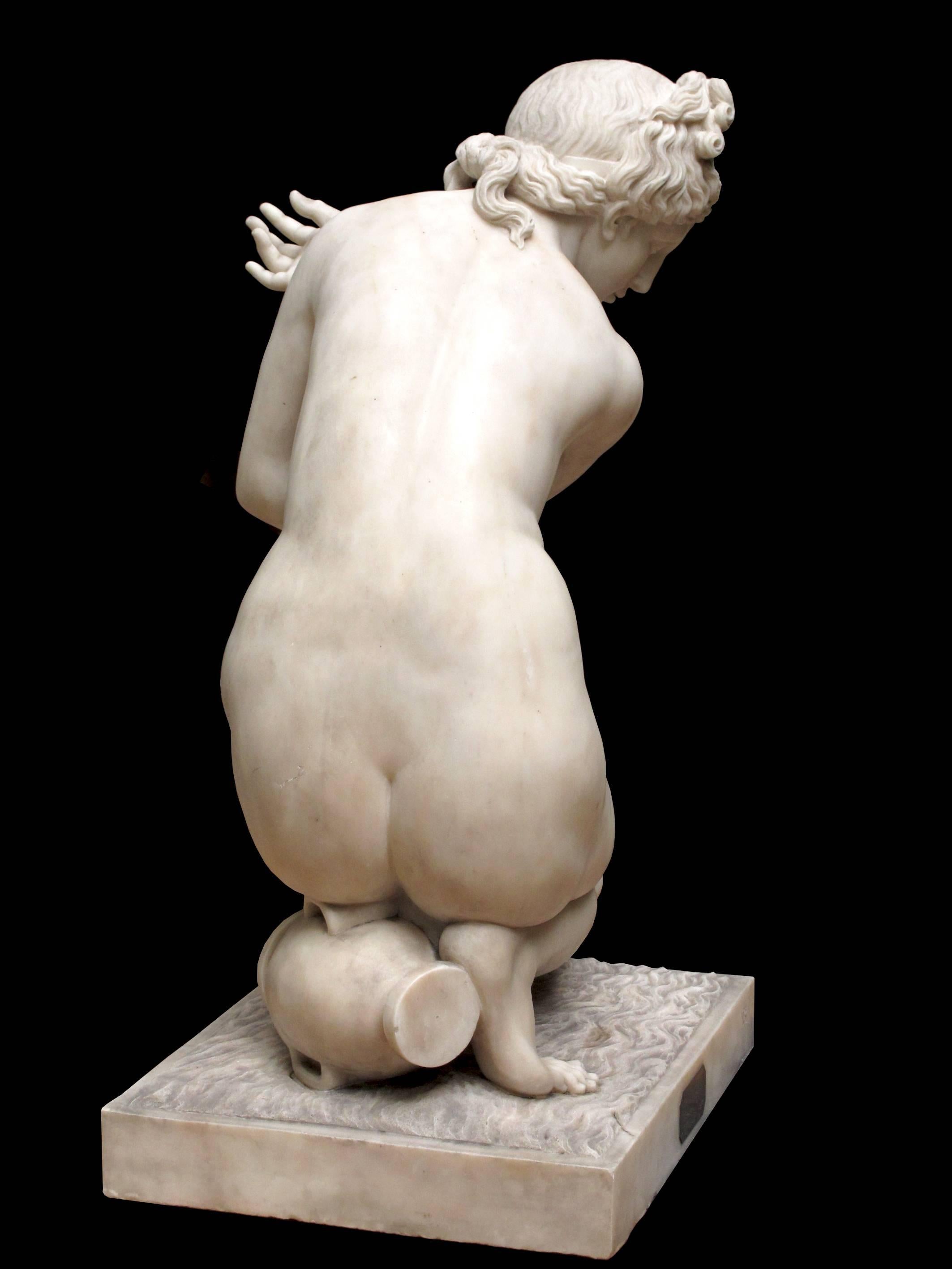 19th Century Crouching Venus Given by the City of Florence to the Duke of Ragusa For Sale