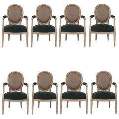 French Balloon Back Dining Chairs - Set of 12