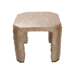 Pair of Maitland Smith Marble and Brass Side Tables
