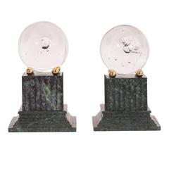 Marble and Glass Bookends 5