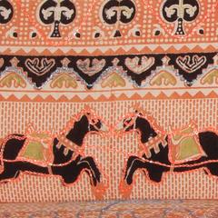 Maitland-Smith Tessellated Stone Side Chairs in Punta Del Este Fabric, Pair